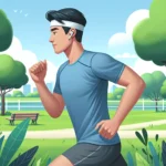 "JBL earbuds in action during an intense workout session, demonstrating their sweat-resistant design and secure fit for athletes."