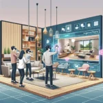 "AR interior design application showcasing modern home interiors in Indonesia startup Proptech, enhancing the home-buying experience for prospective buyers."