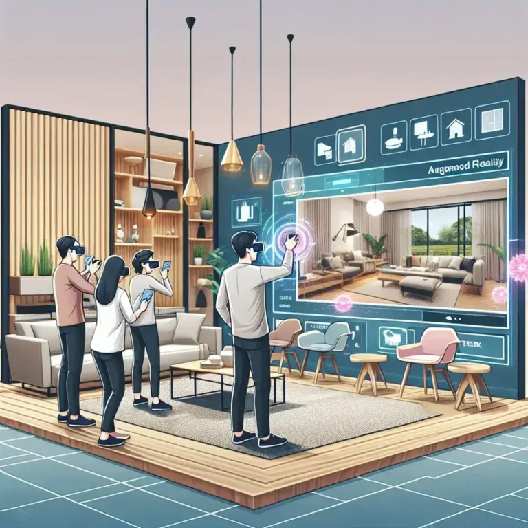 "AR interior design application showcasing modern home interiors in Indonesia startup Proptech, enhancing the home-buying experience for prospective buyers."